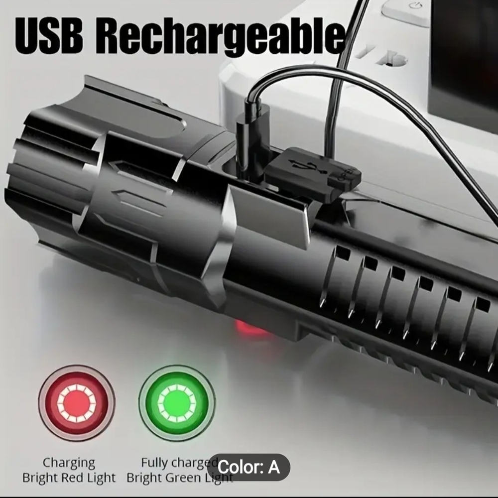 Black Tactical Flashlight - Picture 8 of 8